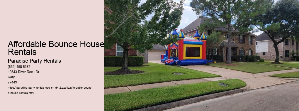 Affordable Bounce House Rentals
