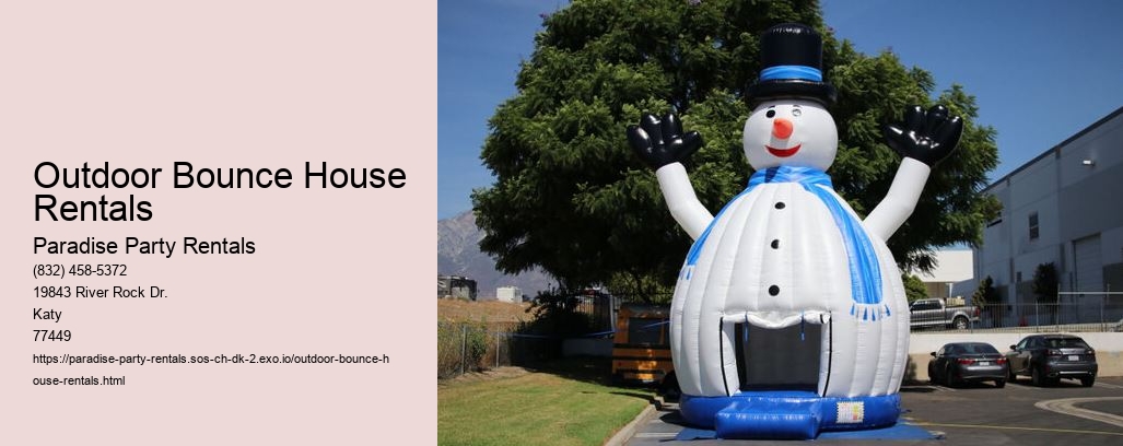 Outdoor Bounce House Rentals