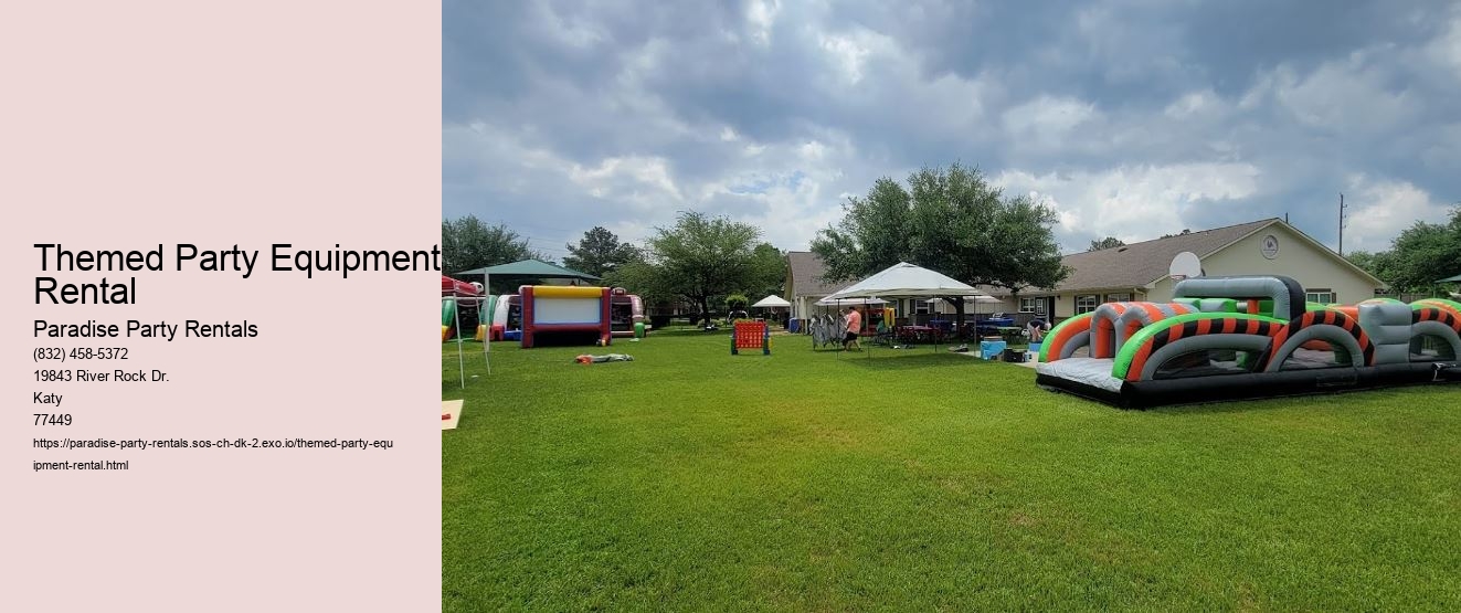 Themed Party Equipment Rental